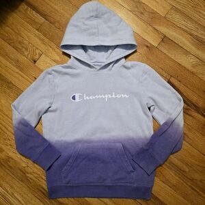 Champion girls Dip Dye script fleece hoodie SzM